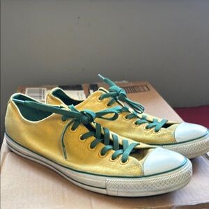 Converse All-Star Yellow and Green Sneakers